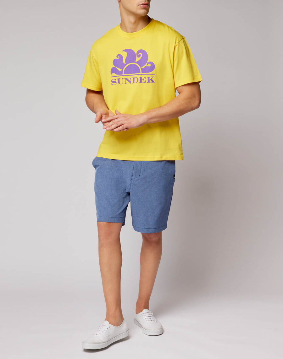 Sundek T-shirt Girocollo Con Stampa Logo M021TEJ7800-77201