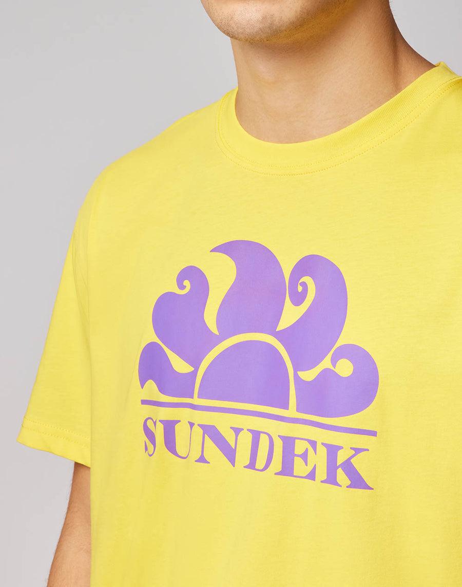 Sundek T-shirt Girocollo Con Stampa Logo M021TEJ7800-77201