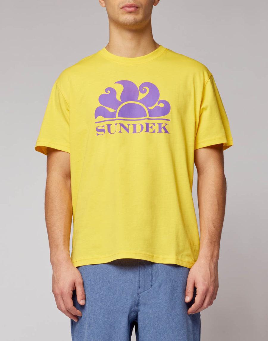 Sundek t-shirt girocollo con stampa logo M021TEJ7800-77201