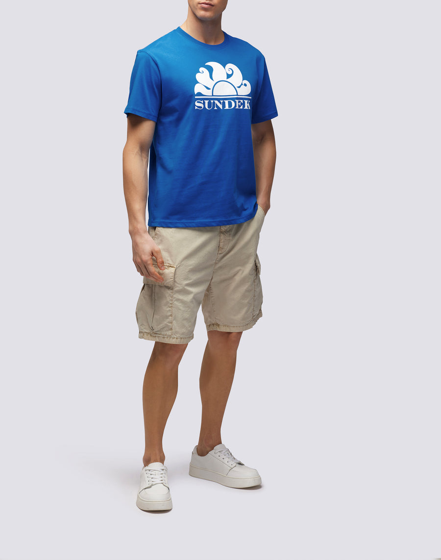 Sundek T-SHIRT GIROCOLLO CON STAMPA LOGO M021tej7800-a2201