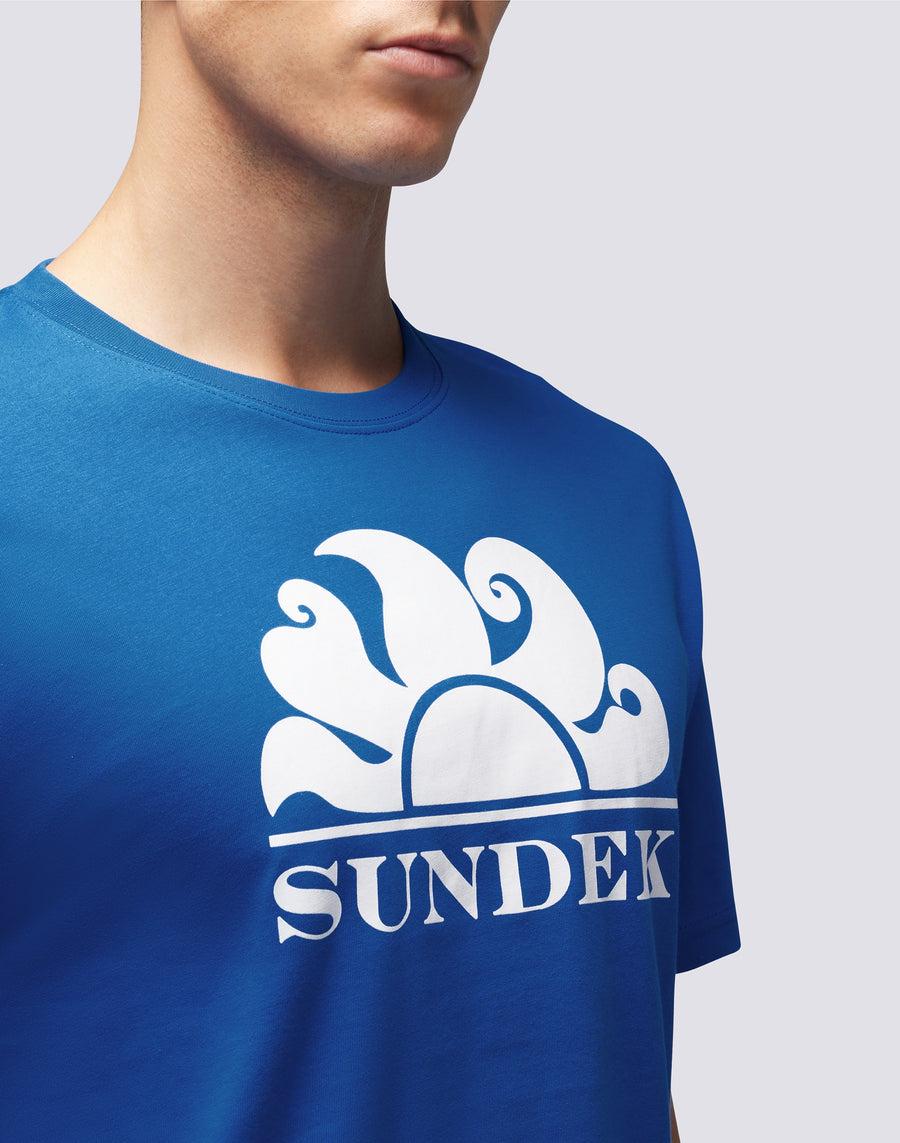 Sundek T-SHIRT GIROCOLLO CON STAMPA LOGO m021tej7800-a2201