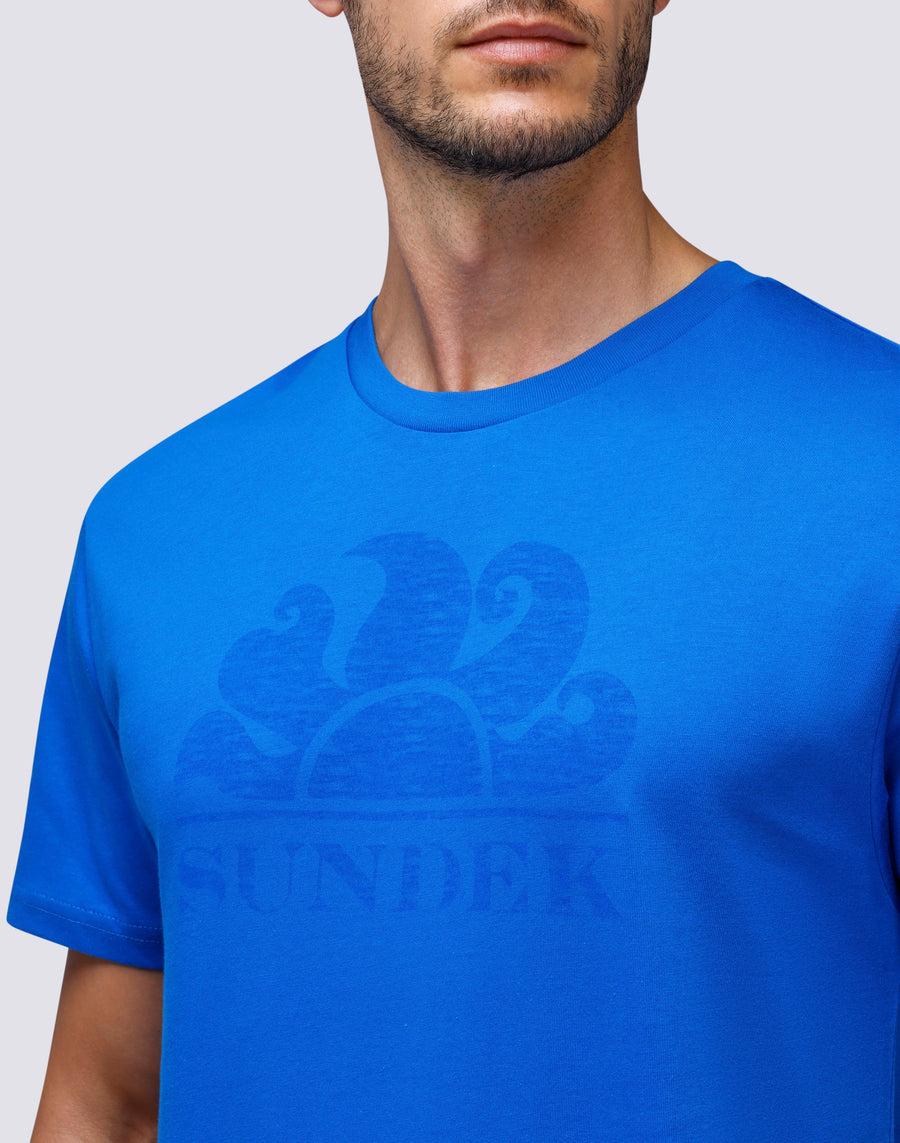 Sundek T-SHIRT MANICHE CORTE CON LOGO m021tej78ot-a2200