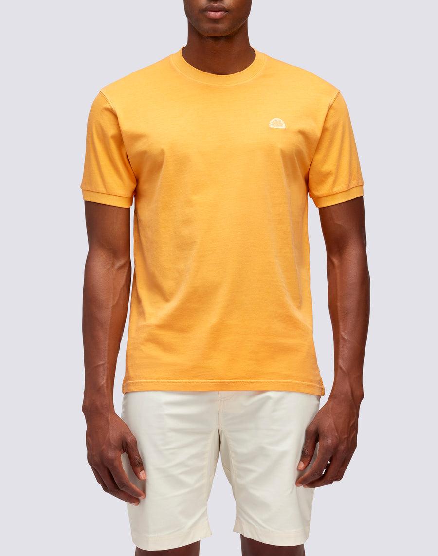 Sundek T-SHIRT NEW DEY GIROCOLLO TINTO CAPO CON LOGO M108tej78tc-a3301
