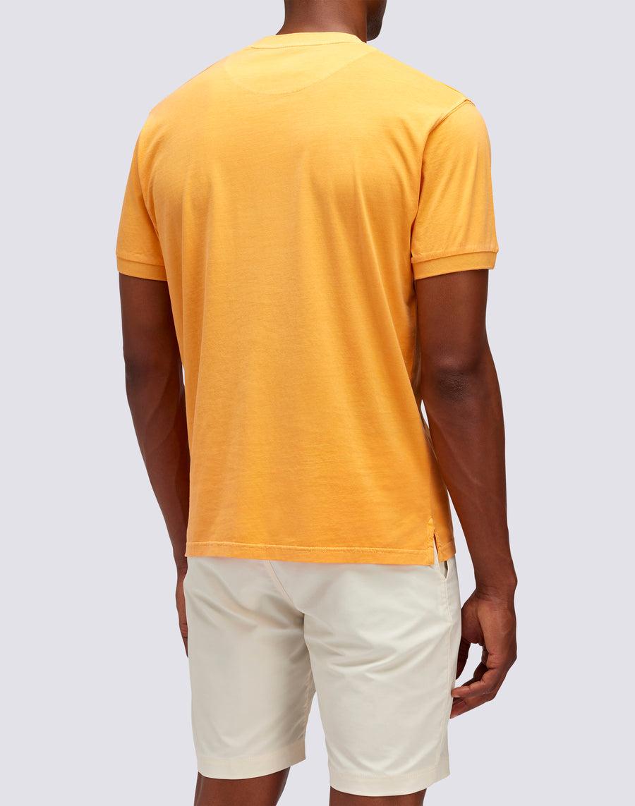 Sundek T-SHIRT NEW DEY GIROCOLLO TINTO CAPO CON LOGO M108tej78tc-a3301