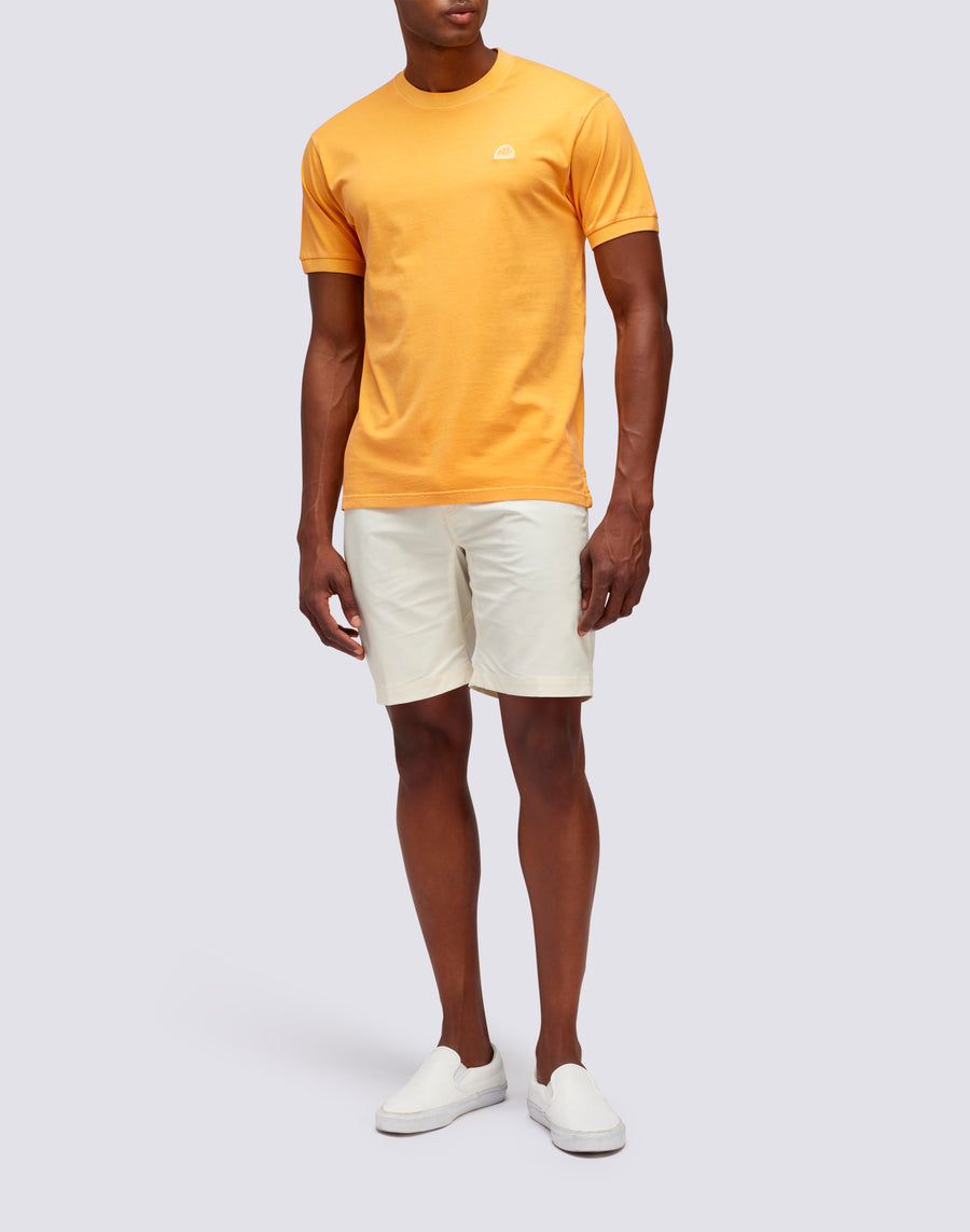 Sundek T-SHIRT NEW DEY GIROCOLLO TINTO CAPO CON LOGO M108tej78tc-a3301