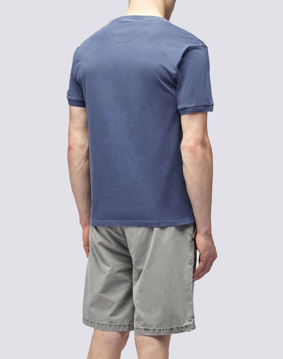 Sundek T-SHIRT NEW DEY GIROCOLLO TINTO CAPO CON LOGO M108tej78tc-00701