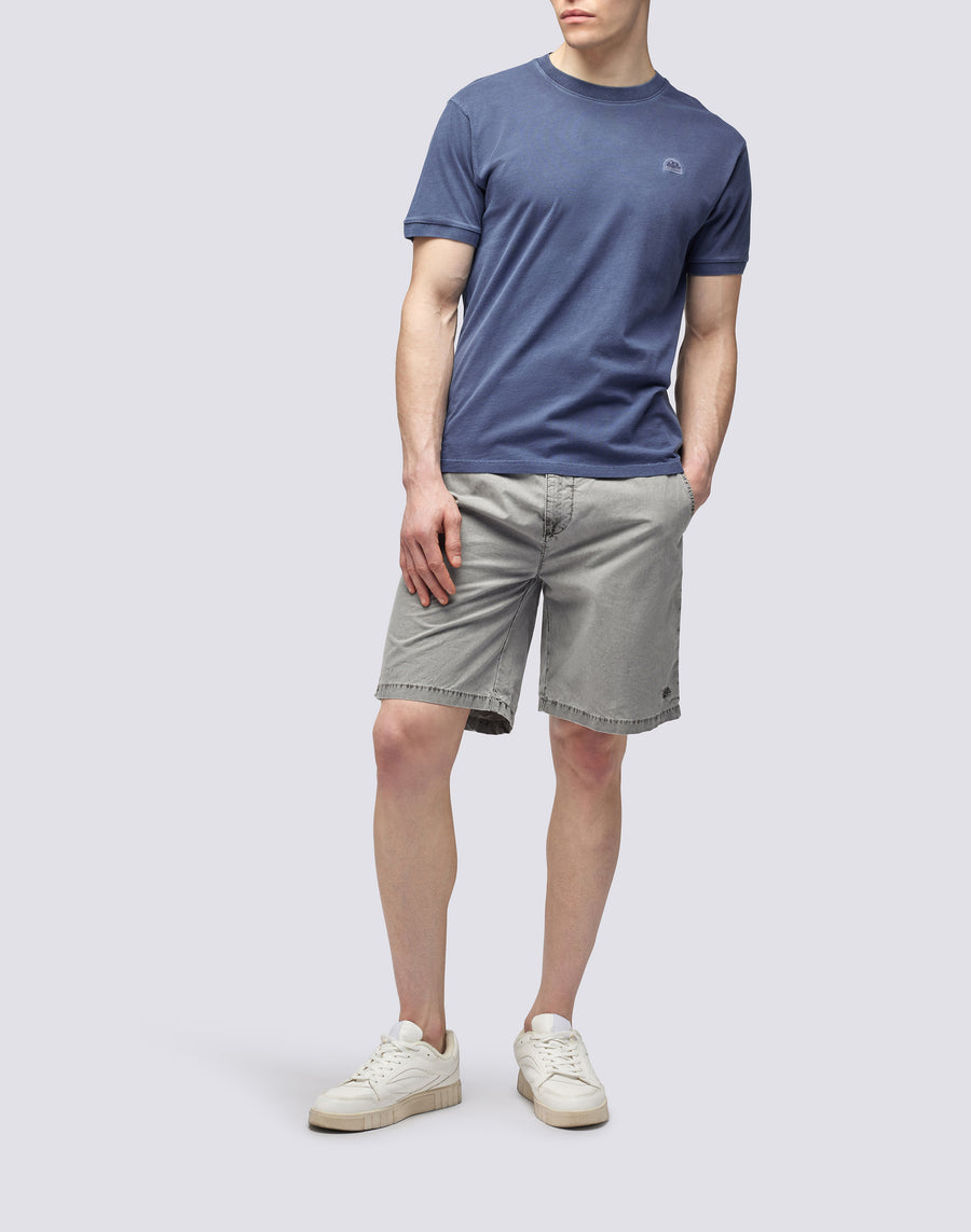 Sundek T-SHIRT NEW DEY GIROCOLLO TINTO CAPO CON LOGO M108tej78tc-00701