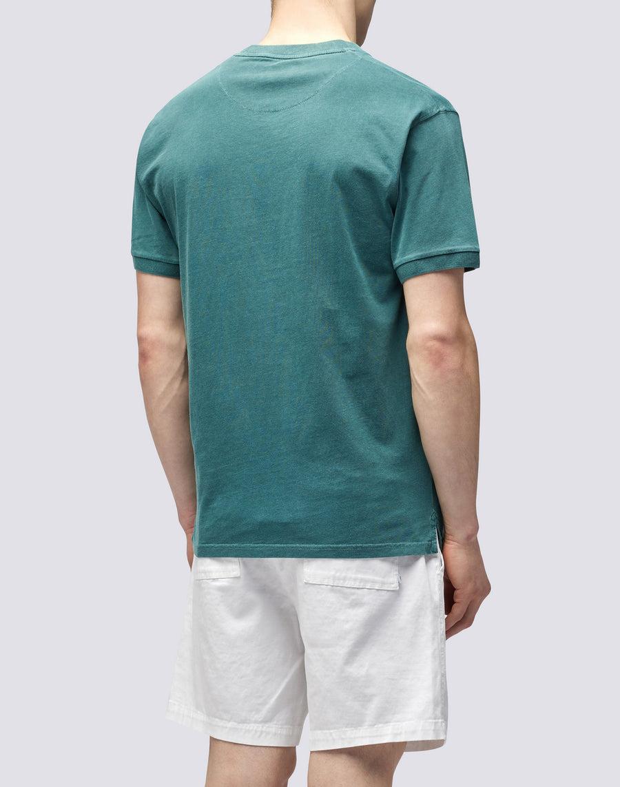 Sundek T-SHIRT NEW DEY GIROCOLLO TINTO CAPO CON LOGO M108tej78tc-86301