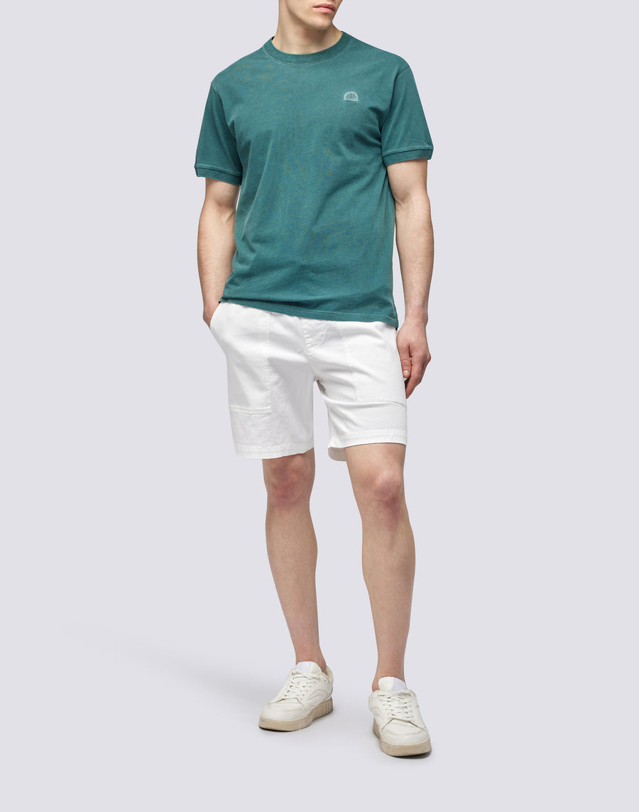 Sundek T-SHIRT NEW DEY GIROCOLLO TINTO CAPO CON LOGO M108tej78tc-86301