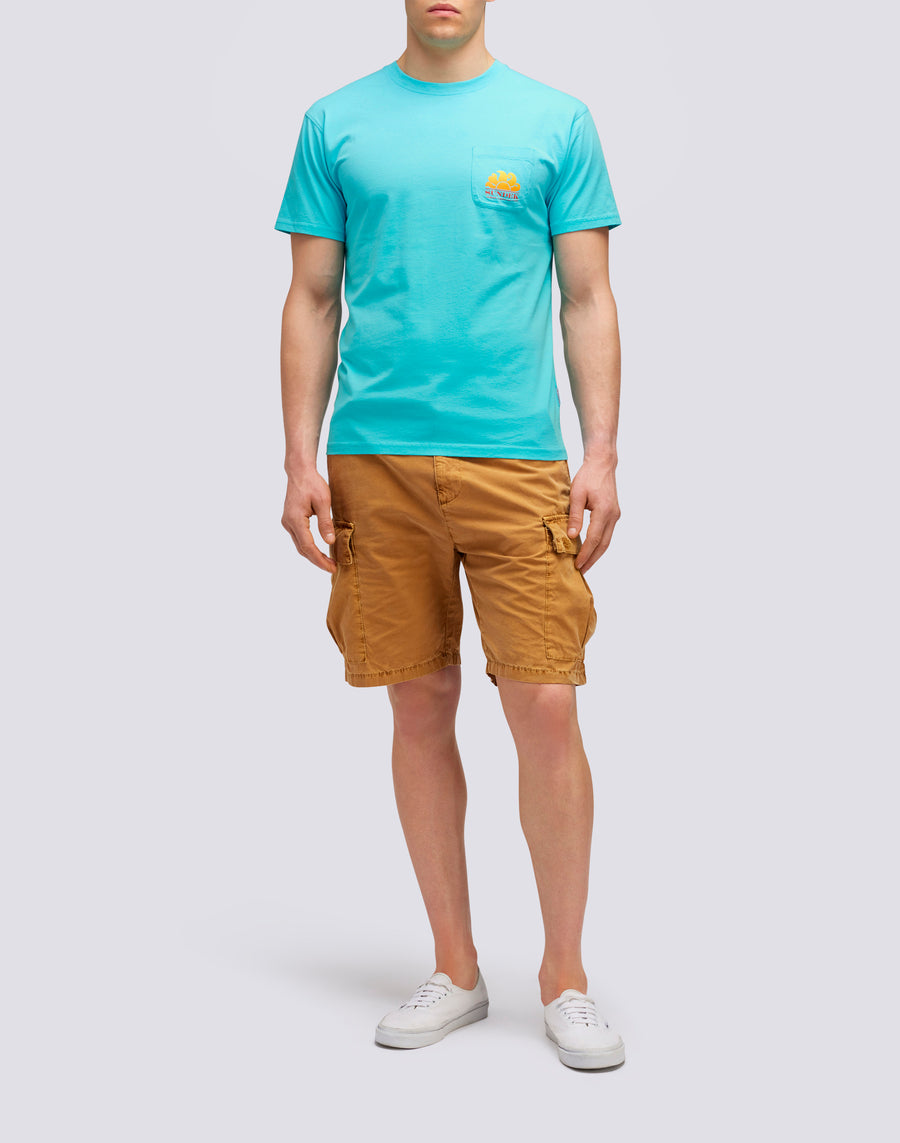 Sundek T-SHIRT NEW HERBERT GIROCOLLO CON MAXI-LOGO M028tej7800-05200