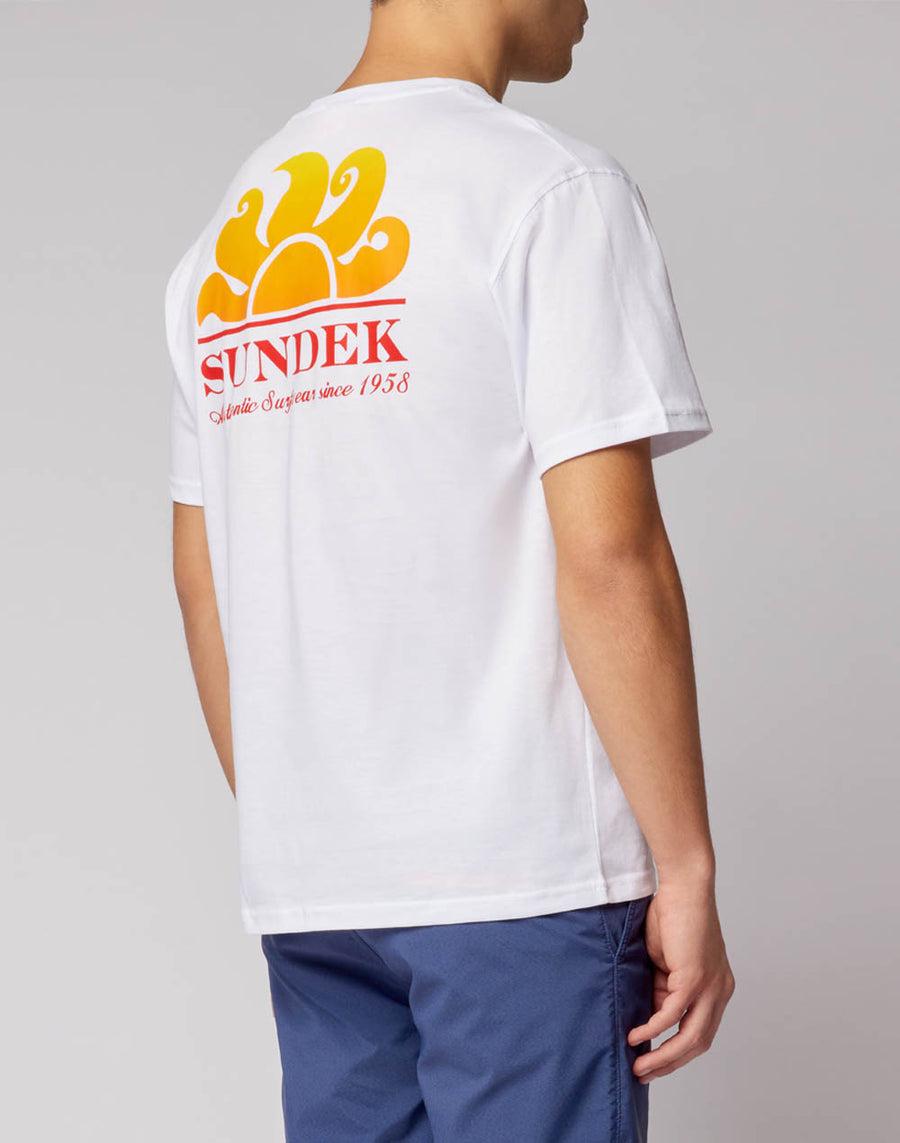 Sundek t-shirt new herbert girocollo con maxi-logo M028TEJ7800-00600