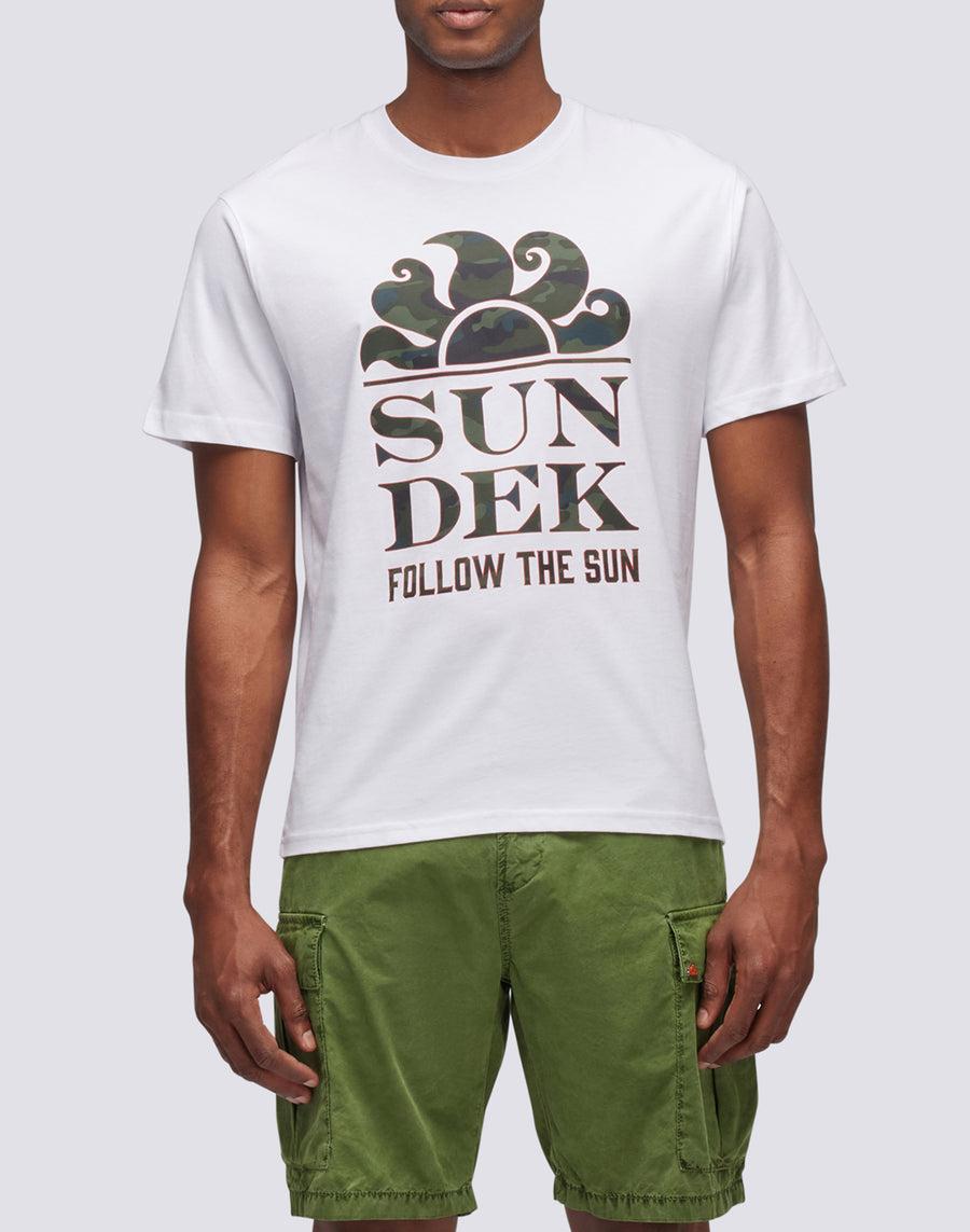 Sundek t-shirt stampa camou follow the sun M026TEJ7853-00600