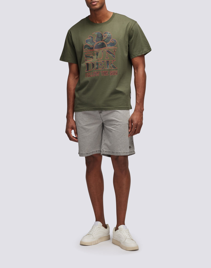 Sundek T-shirt Stampa Camou Follow The Sun M026TEJ7853-30200