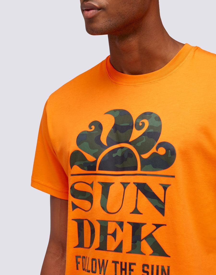Sundek T-SHIRT STAMPA CAMOU FOLLOW THE SUN M026tej7853-55000