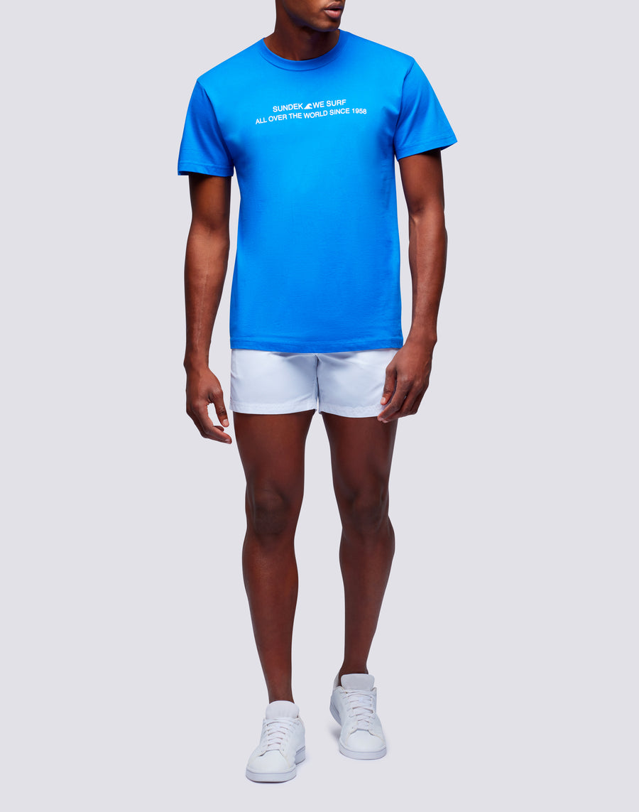 Sundek T-shirt Uomo In Cotone Capsule Flag M633bdrt4km-008km