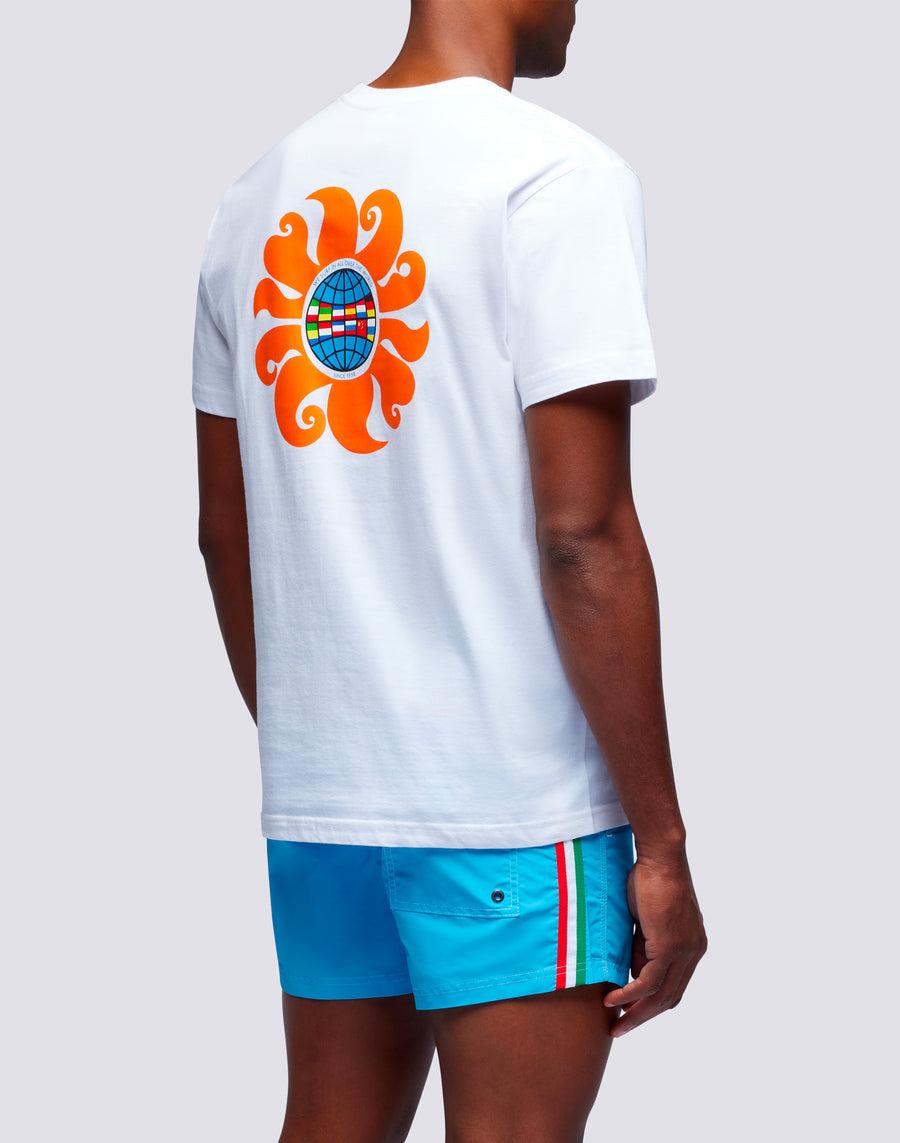 Sundek T-shirt Uomo In Cotone Capsule Flag M669tesj500-00400