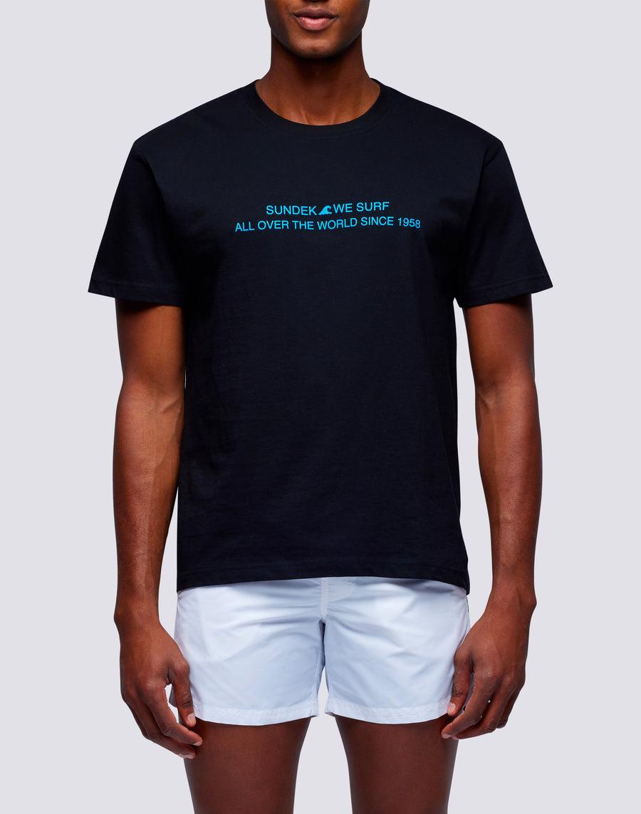 Sundek T-shirt Uomo In Cotone Capsule Flag M669tesj500-00100