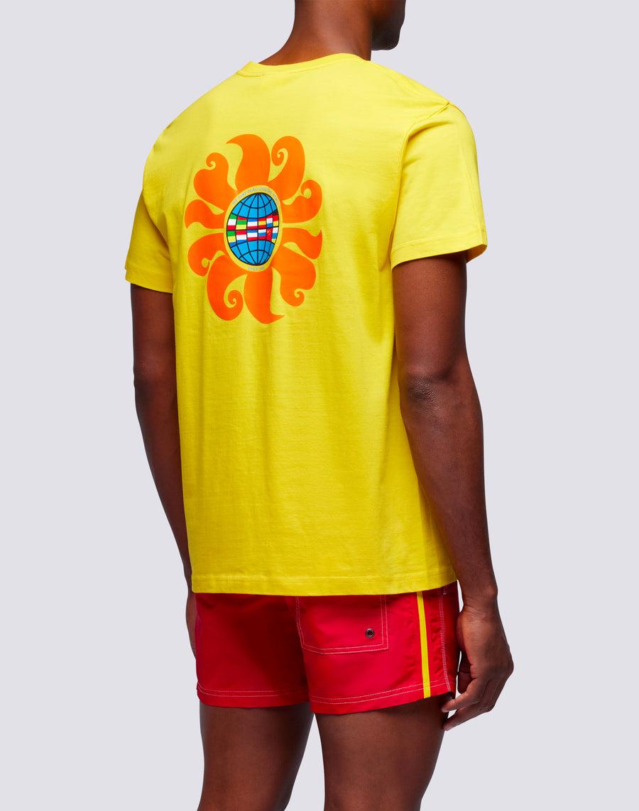 Sundek T-shirt Uomo In Cotone Capsule Flag M669tesj500-00700