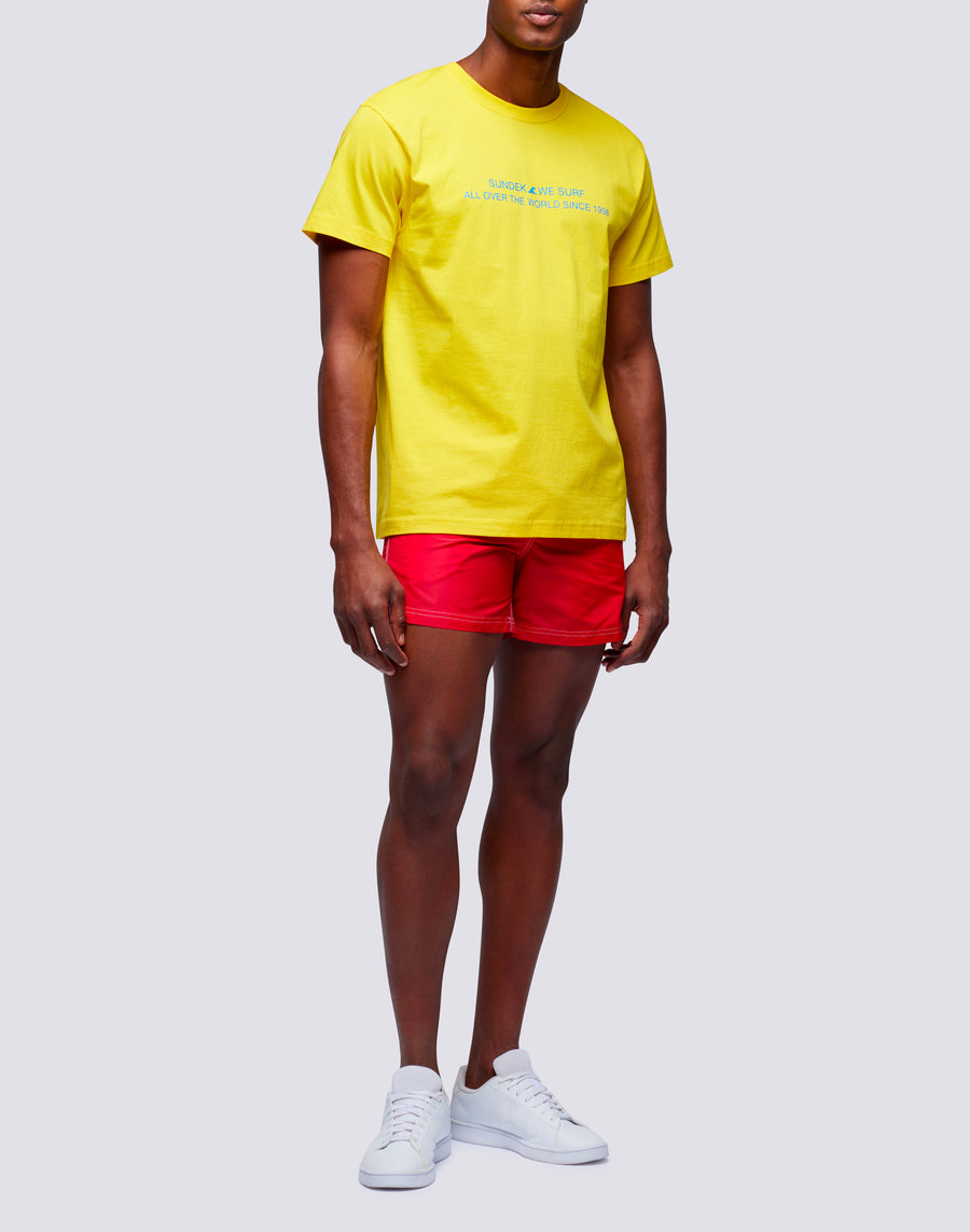 Sundek T-shirt Uomo In Cotone Capsule Flag M669tesj500-00700