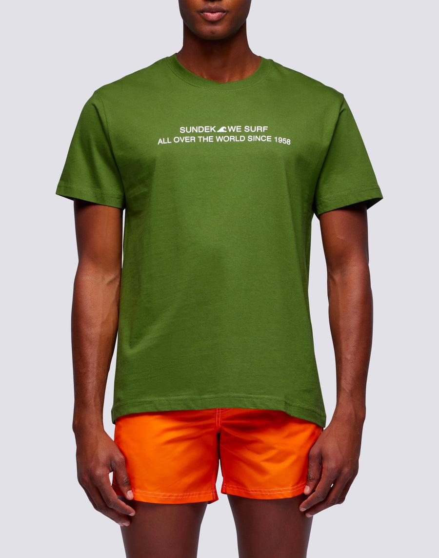 Sundek T-shirt Uomo In Cotone Capsule Flag M669tesj500-12700