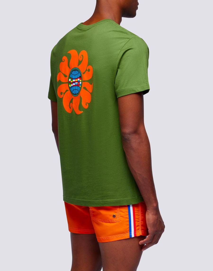 Sundek T-shirt Uomo In Cotone Capsule Flag M669tesj500-12700