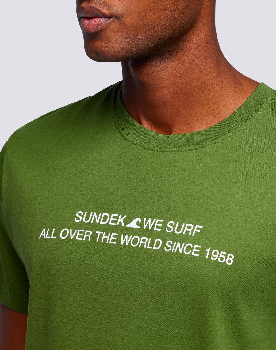 Sundek t-shirt uomo in cotone capsule flag m669tesj500-12700