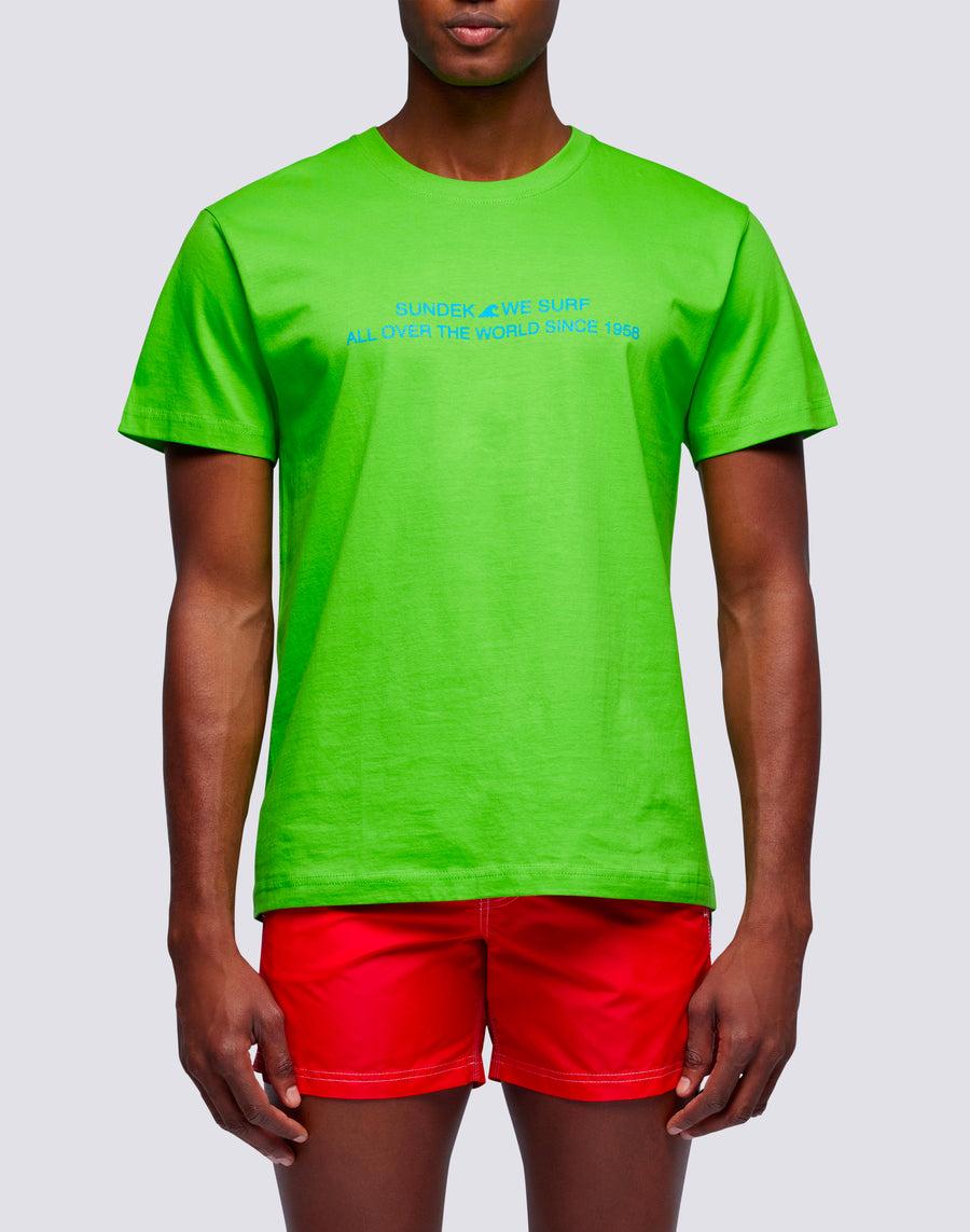 Sundek T-shirt Uomo In Cotone Capsule Flag M669tesj500-62000