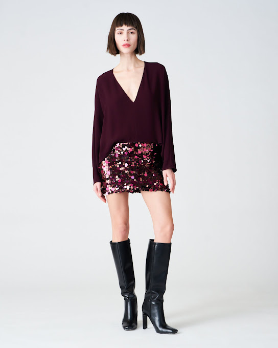 Suoli Abito Corto C/mini In Paillettes