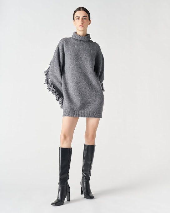 Suoli Abito Dolcevita C/frange