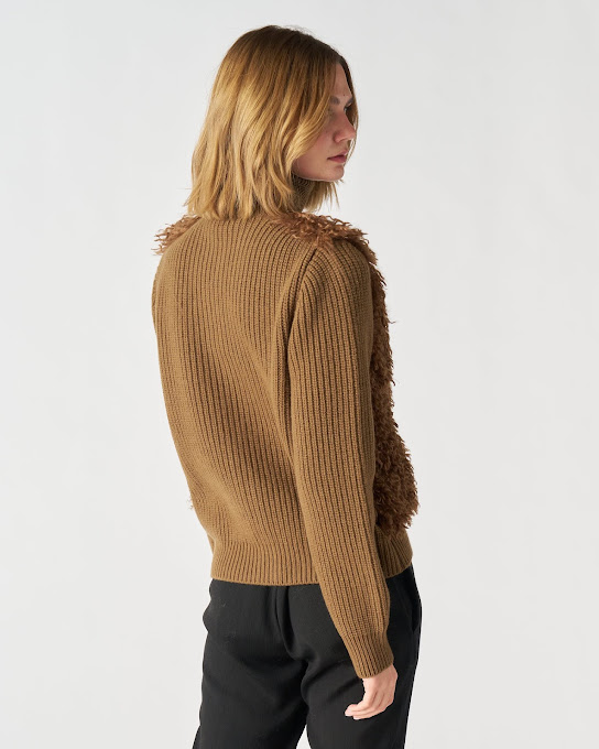 Suoli Bomber Zip Davanti In Pelliccia