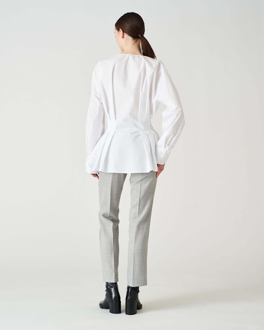 Suoli Camicia Pieghe Cotone