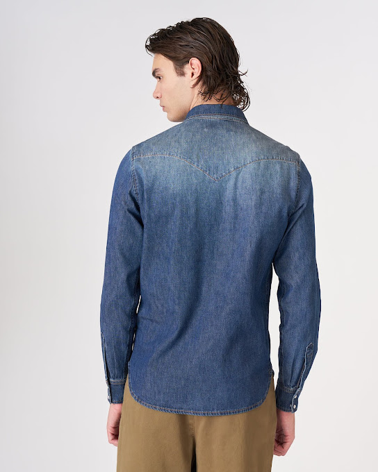 Suoli Camicia Texana Denim