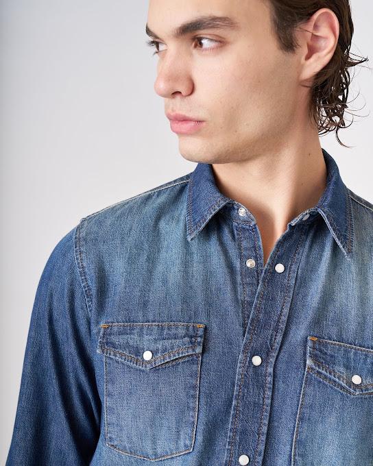 Suoli Camicia Texana Denim