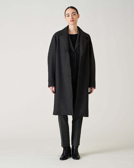 Suoli Cappotto Monopetto Panno