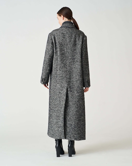 Suoli Cappotto Tessuto Diagonale