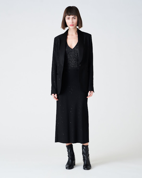 Suoli Giacca Smoking Gessata