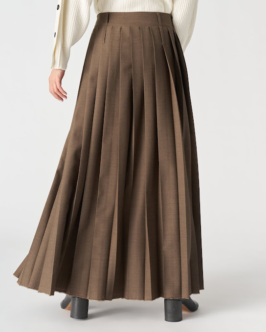 Suoli Gonna Lunga A Pieghe