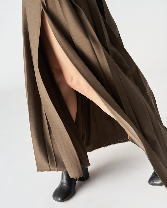 Suoli Gonna Lunga A Pieghe