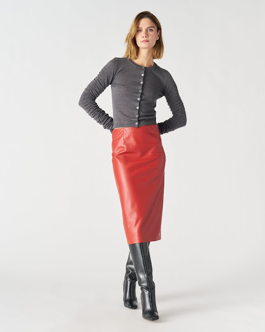 Suoli Gonna Tubino In Ecopelle