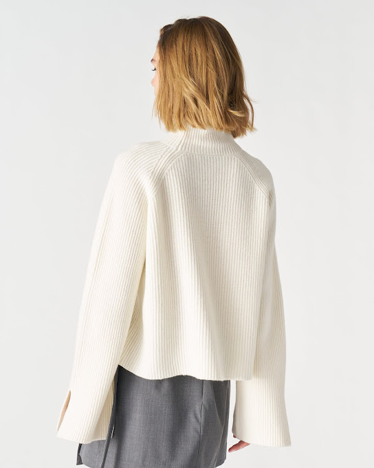 Suoli Maglia Collo Alto Spacchi Manica