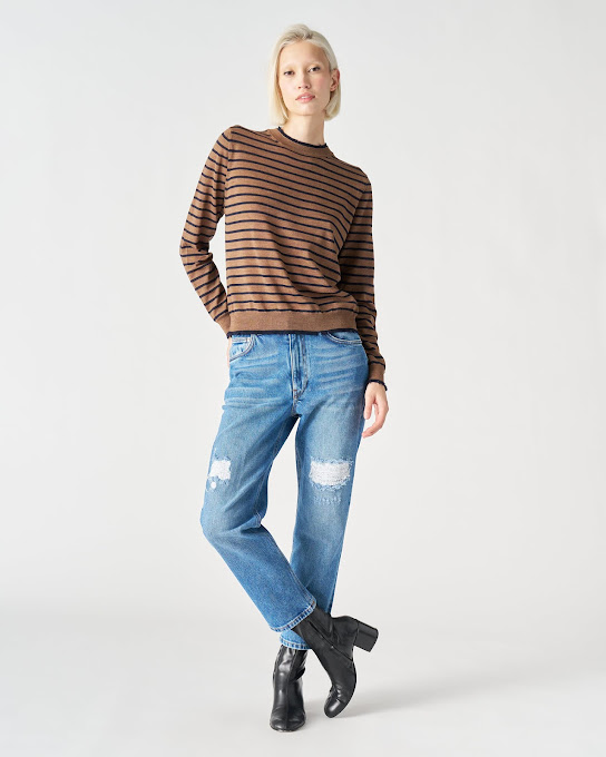 Suoli Maglia Girocollo 2 Colli Rigata