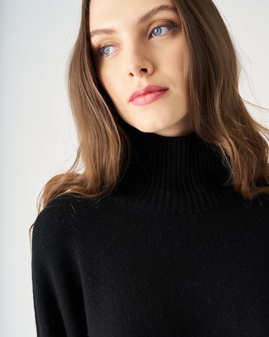 Suoli Maglia Over Collo Alto