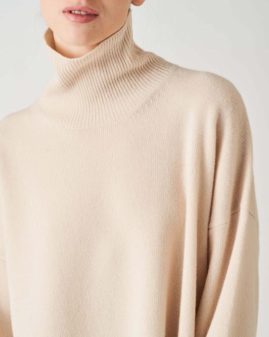 Suoli Maglia Over Collo Alto