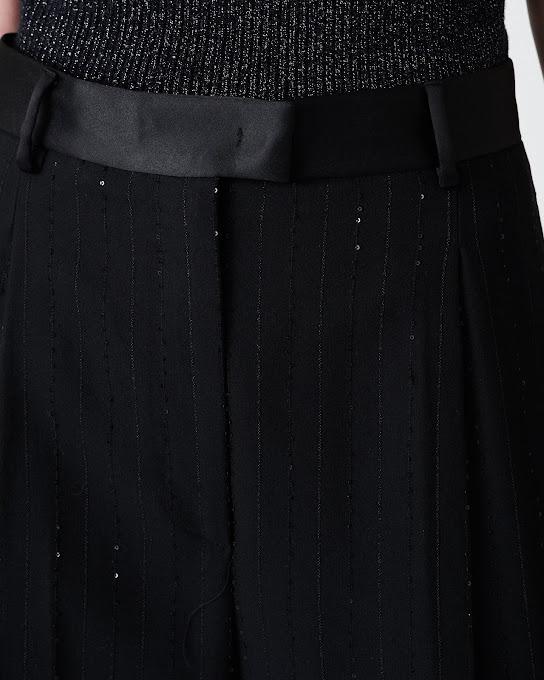 Suoli Pantalone Carota Gessato