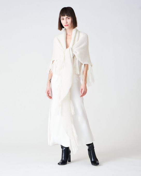 Suoli Stola In Maglia Con Frange