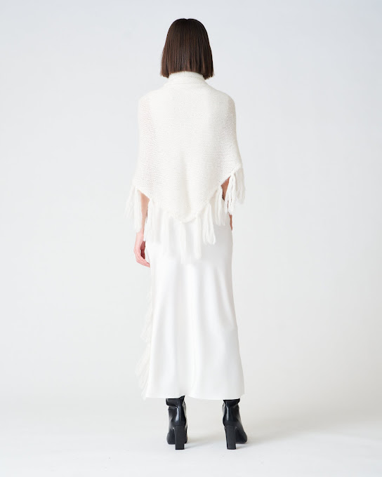 Suoli Stola In Maglia Con Frange