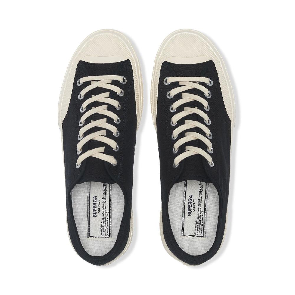 Superga 2432 WORKS LOW CUT COTTON CANVASBLACK-OFF WHITE