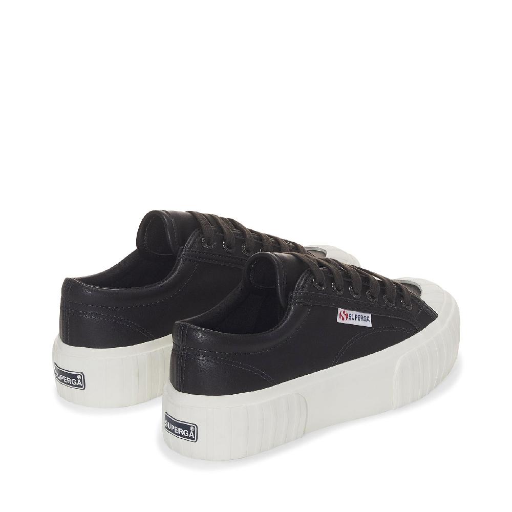 Superga 2631 STRIPE PLATFORM VEGAN MATERIALBLACK BRISTOL-FAVORIO