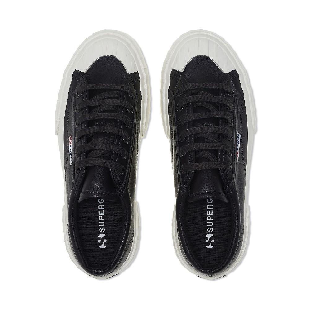Superga 2631 STRIPE PLATFORM VEGAN MATERIALBLACK BRISTOL-FAVORIO