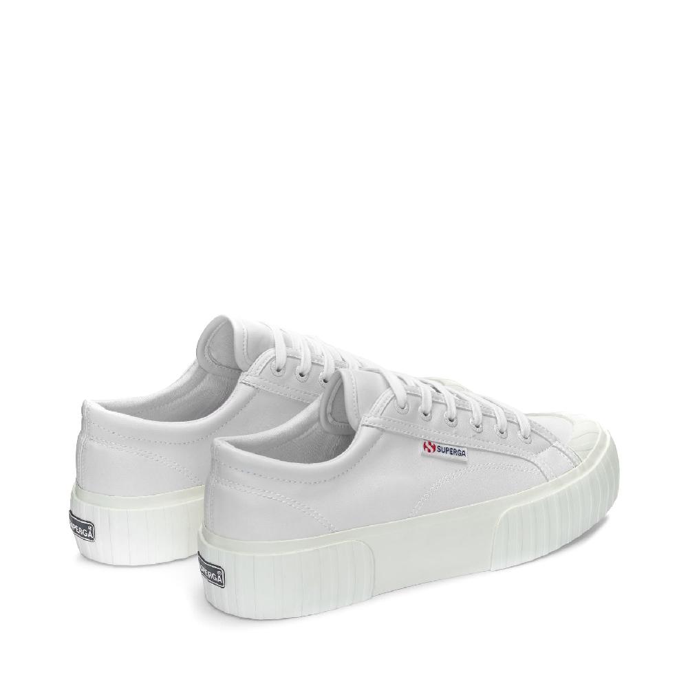 Superga 2631 STRIPE PLATFORM VEGAN MATERIALOPTICAL WHITE-FAVORIO